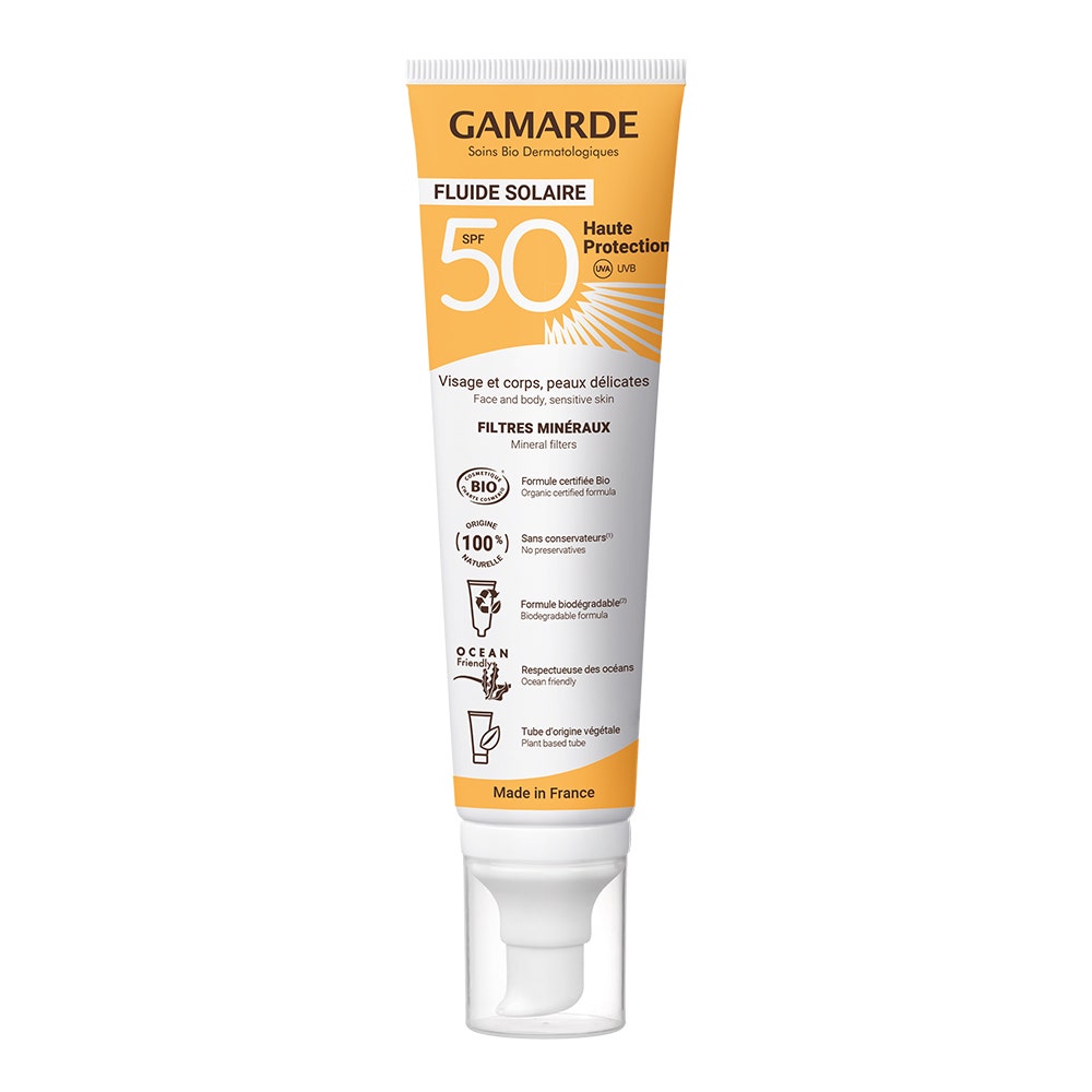 Gamarde Fluide Solaire Spf 50 Bio Haute Protection 100ml