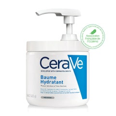 Cerave Body Baume Hydratant Pot Pompe Visage Et Corps Peaux Seches A Tres Seches 454g