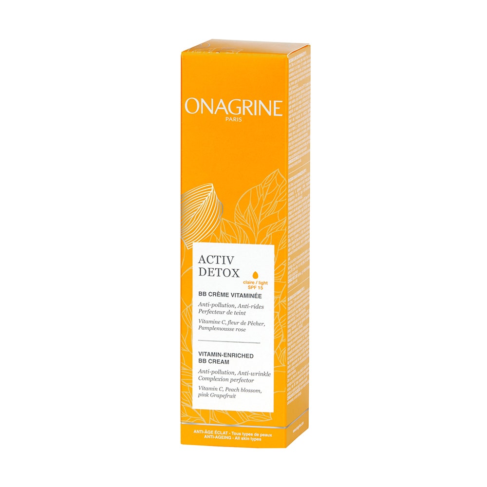 Onagrine Activ Detox Bb Creme Vitaminée Claire Spf15 Anti Age 40ml