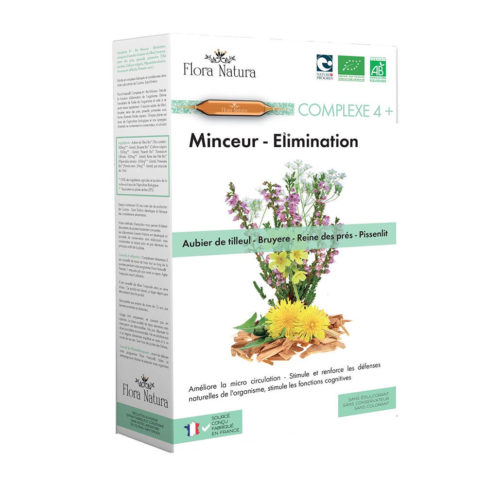 Flora Natura Minceur bio Complexe 4+ 20 ampoules