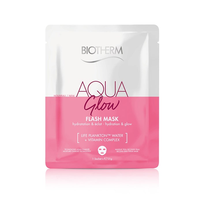 Masque tissu éclat et hydratation 31g Aqua Glow Biotherm