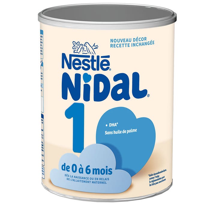 Nestlé Nidal 1 Lait En Poudre 800g 0-6 mois - Easypara
