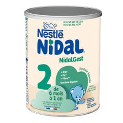 Nestlé Nidal Lait En Poudre Gest 2 Formule Epaissie 6-12 Mois 800 g