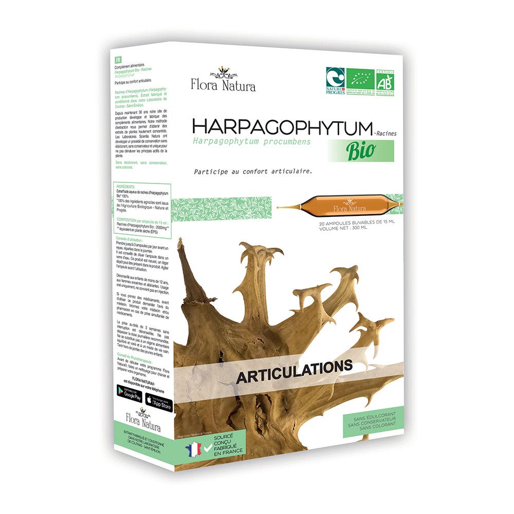 Flora Natura Harpagophytum Bio Articulations 20 ampoules