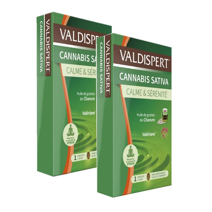 Valdispert Calme Et Serenite Cannabis sativa 2x24 Capsules