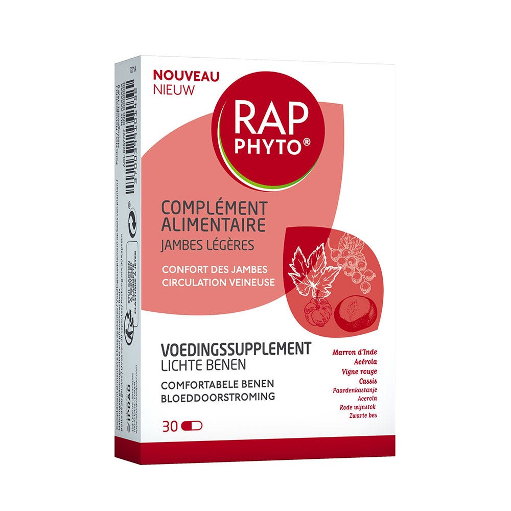 Rap Phyto Jambes légères 30 gélules