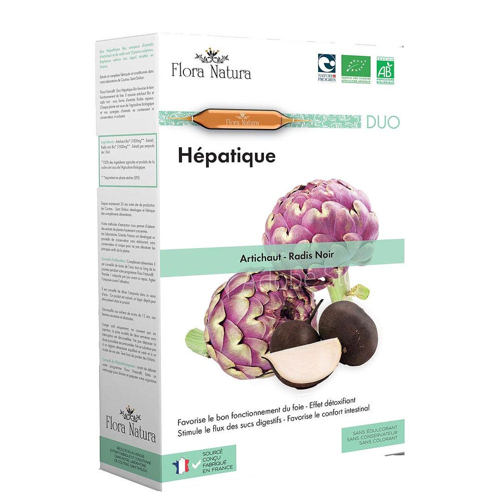 Flora Natura Hépatique 20 ampoules