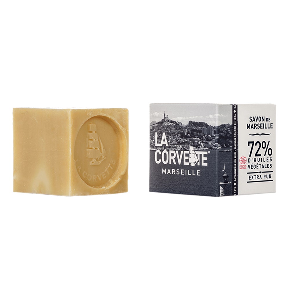 La Corvette Cube de Savon de Marseille EXTRA PUR 200g