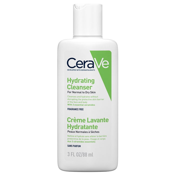 Creme Lavante Hydratante Visage Et Corps Peaux Normales A Seches 88ml Cleanse Corps Cerave