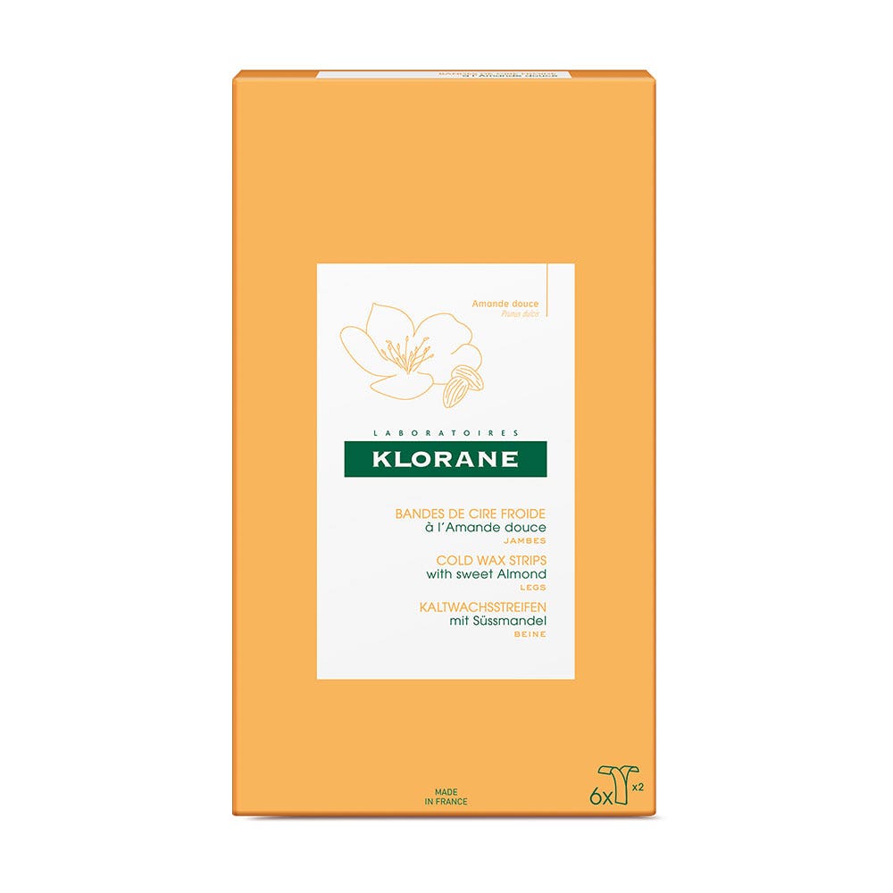 Klorane Amande Douce Bandes De Cire Froide Jambes x6