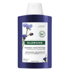 Klorane Centaurée Shampooing Bio Cheveux Blancs Ou Gris 200ml