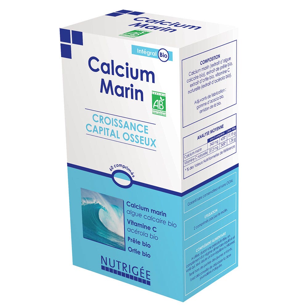Nutrigée Calcium Marin Bio x 30 Comprimes