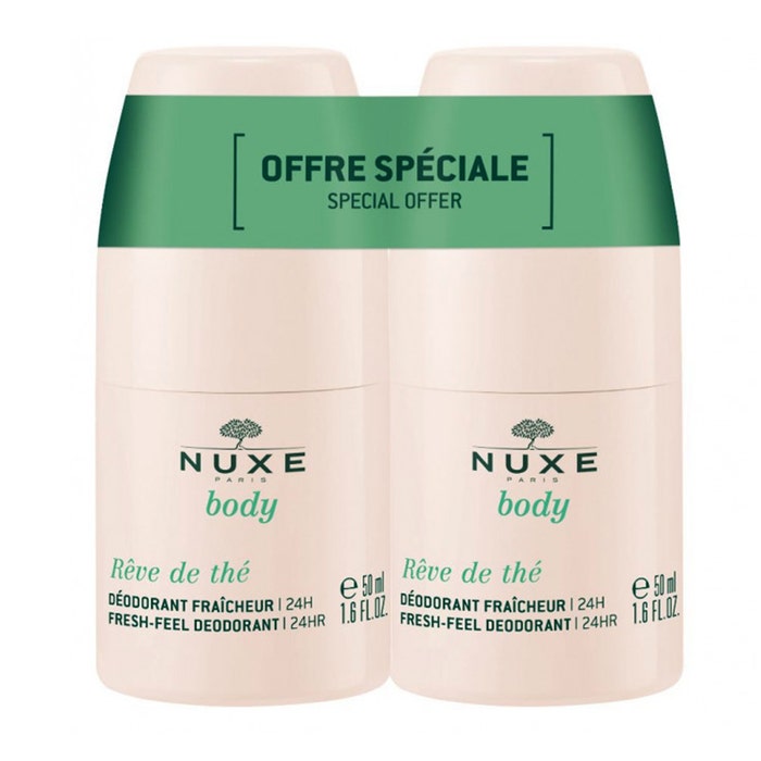 Nuxe Rêve de thé Duo Deodorant Hydratant Fraicheur Body 2x50ml