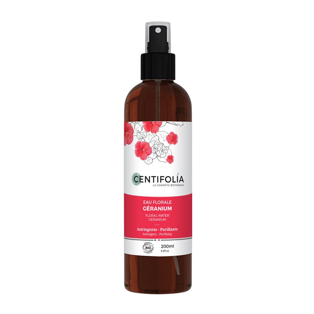 Centifolia Eaux florales Eau florale Géranium 200ml