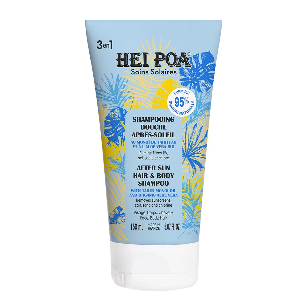 Hei Poa Soins Solaires Shampooing Douche Après-Soleil 3en1 150ml