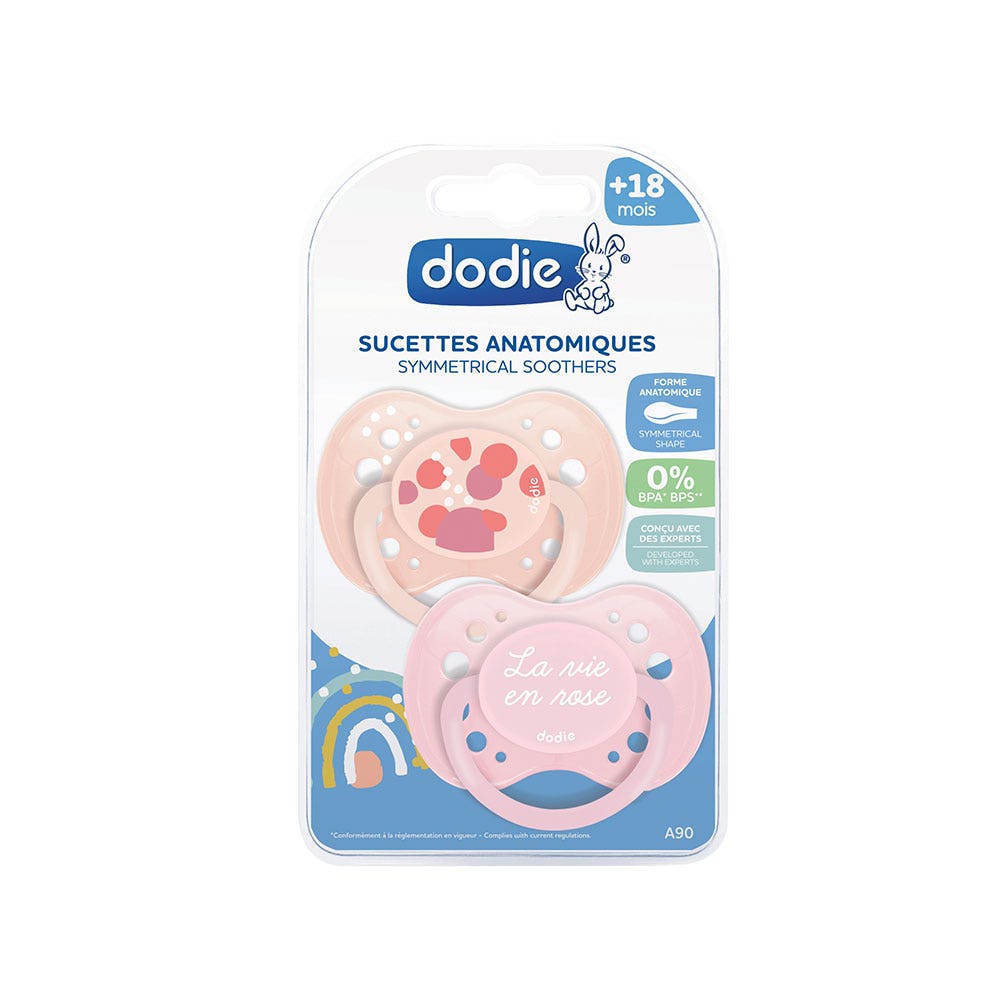 Dodie Sucettes anatomiques Collection Sunny Life 18 mois et plus x2