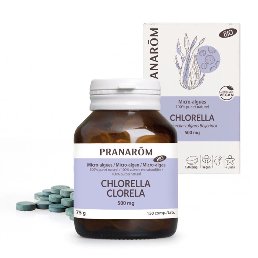Pranarôm Micro-Algues CHLORELLA BIO 150 comprimés