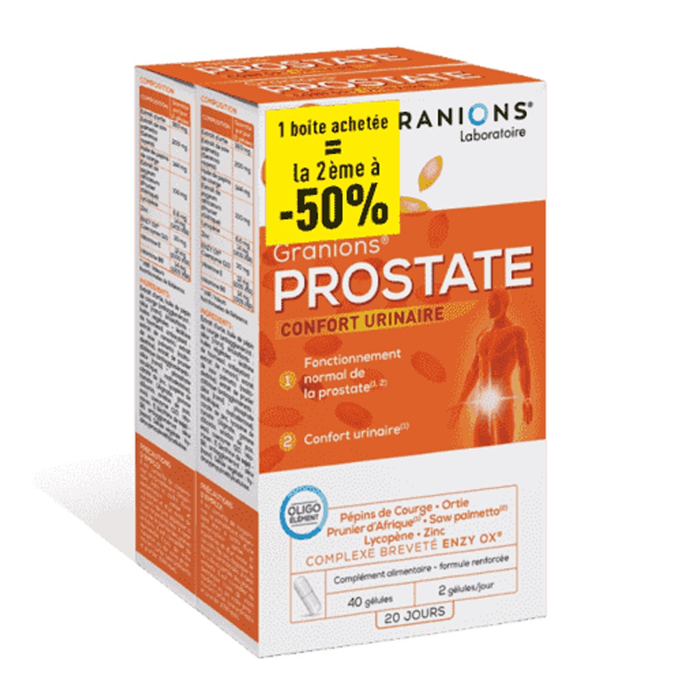 Granions Prostate Confort Urinaire 2x40 gélules
