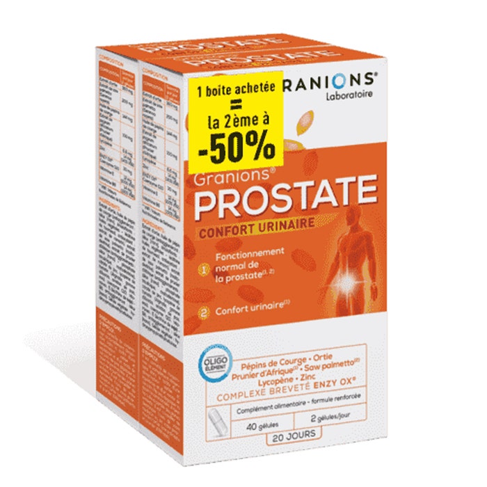 Prostate Confort Urinaire 2x40 gélules Granions