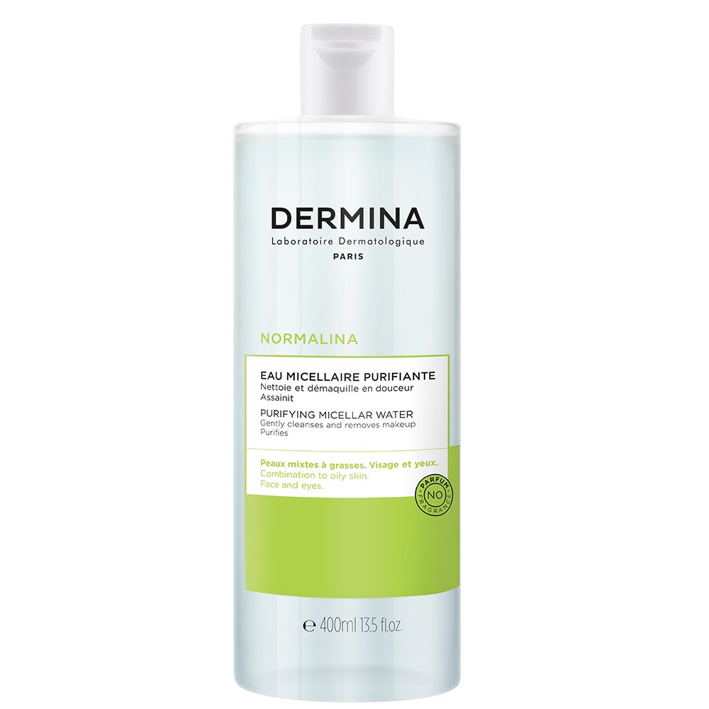 Dermina Normalina Eau Micellaire Purifiante Peaux Mixtes A Grasses 400ml