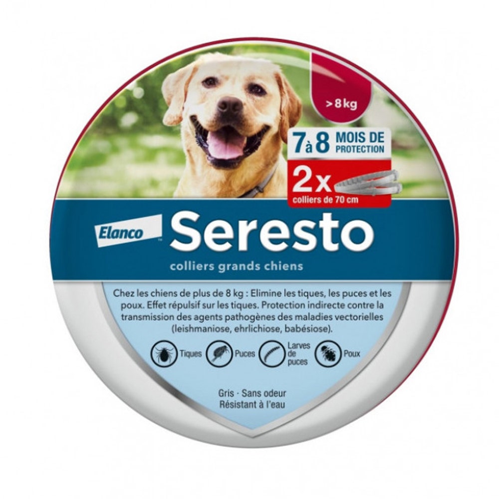Seresto Collier Antiparasitaire Pour Grand Chien x 2