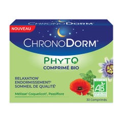 Chronodorm Phyto 3 plantes 30 comprimés Bio 30 comprimés