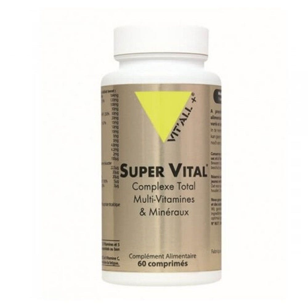 Vit'All+ Super Vital Multi-vitamines/multi-mineraux 60 Comprimes