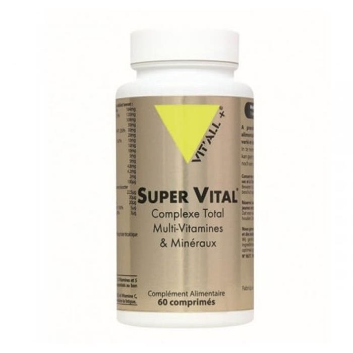 Vit'All+ Super Vital Multi-vitamines/multi-mineraux 60 Comprimes