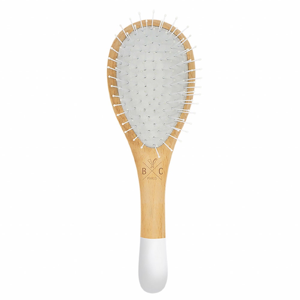 Bachca Brosse en bois démêlante petit format Picots nylon