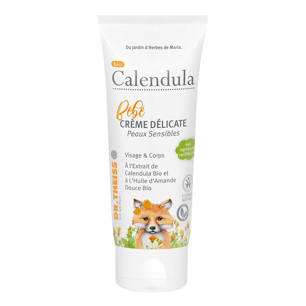 Dr. Theiss Naturwaren Bio Calendula Bébé & Maternité Crème Délicate Peaux Sensibles 75ml