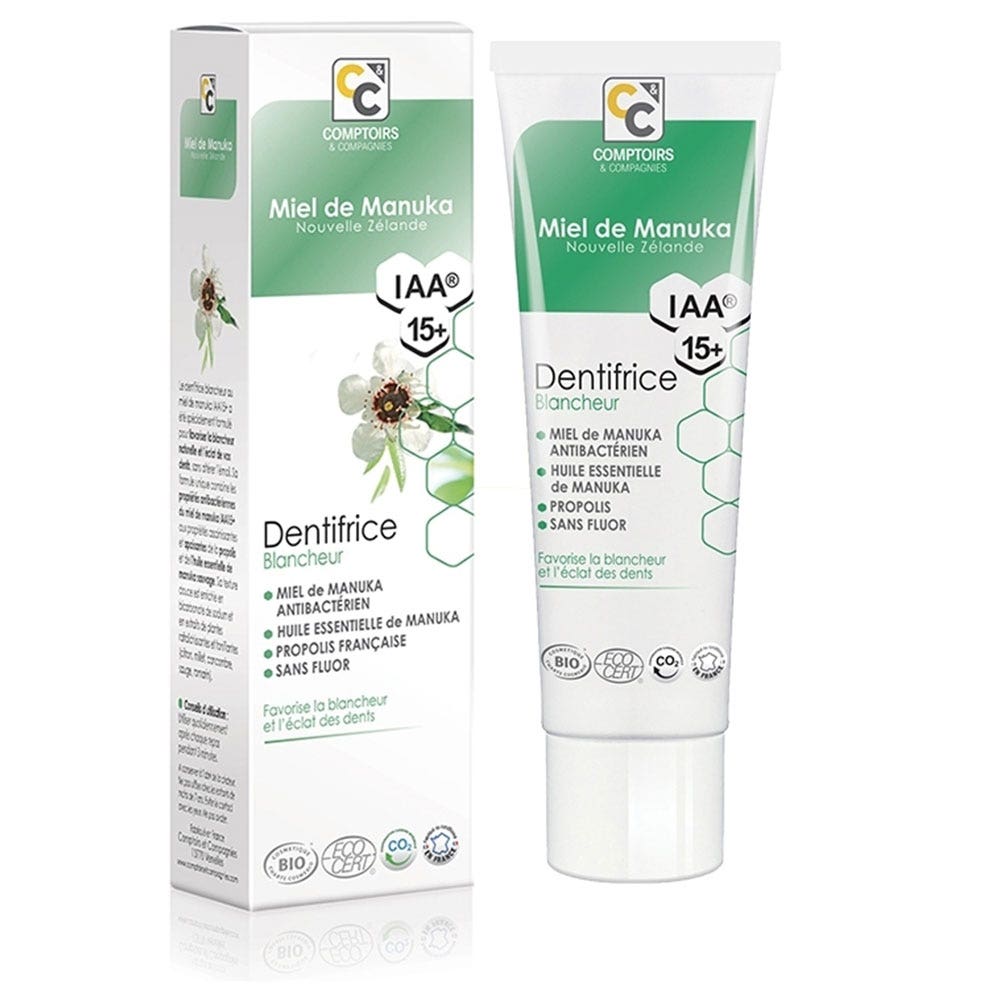 Comptoirs Et Compagnies Dentifrice blancheur Bio Miel de Manuka 75ml