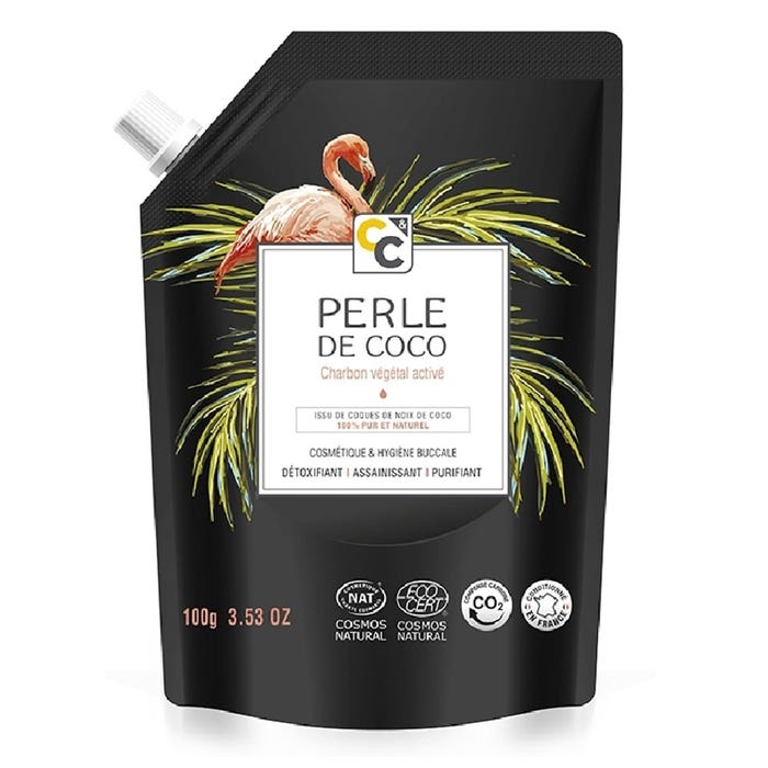 Charbon Végétal Activé Perle de Coco 100g Comptoirs Et Compagnies