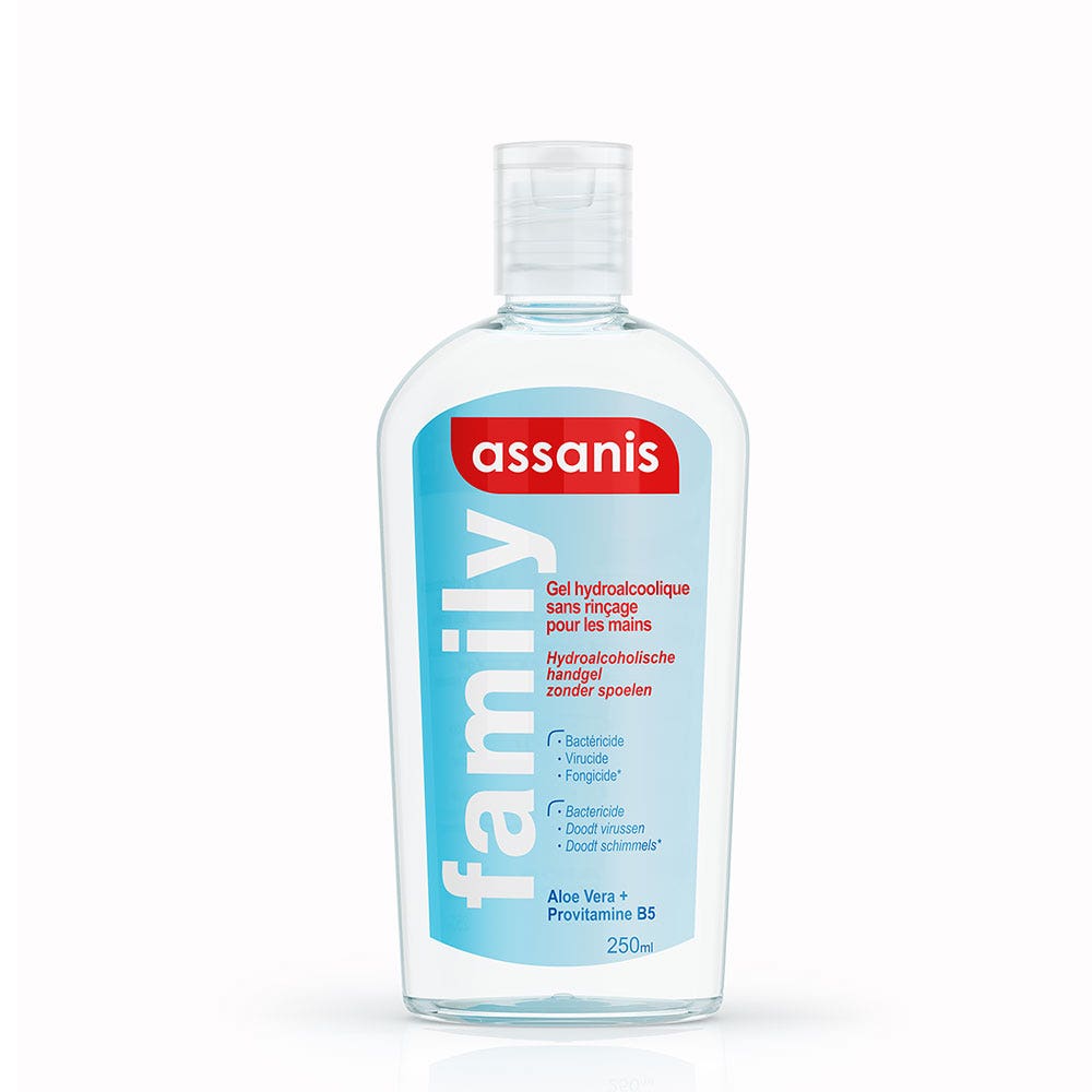 Assanis Family Gel hydroalcoolique sans rinçage Avec Bouchon 250ml