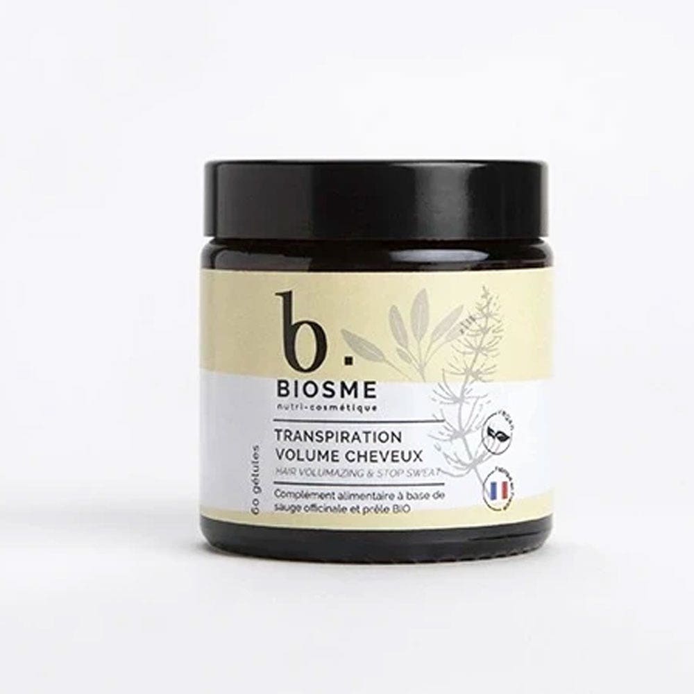 Biosme Transpiration et volume cheveux 60 gelules vegetales