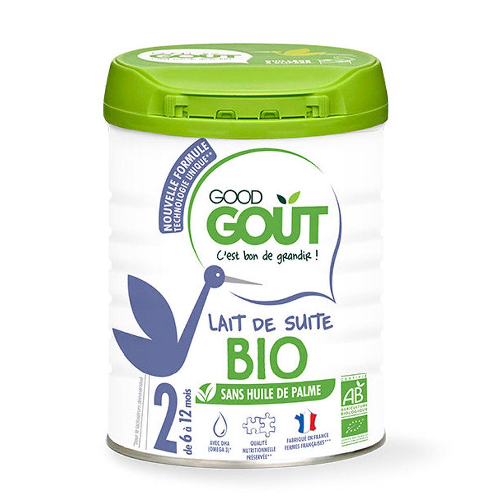 Good Gout Lait De Suite Bio 2eme Age 6 Mois A 12 Mois 800g