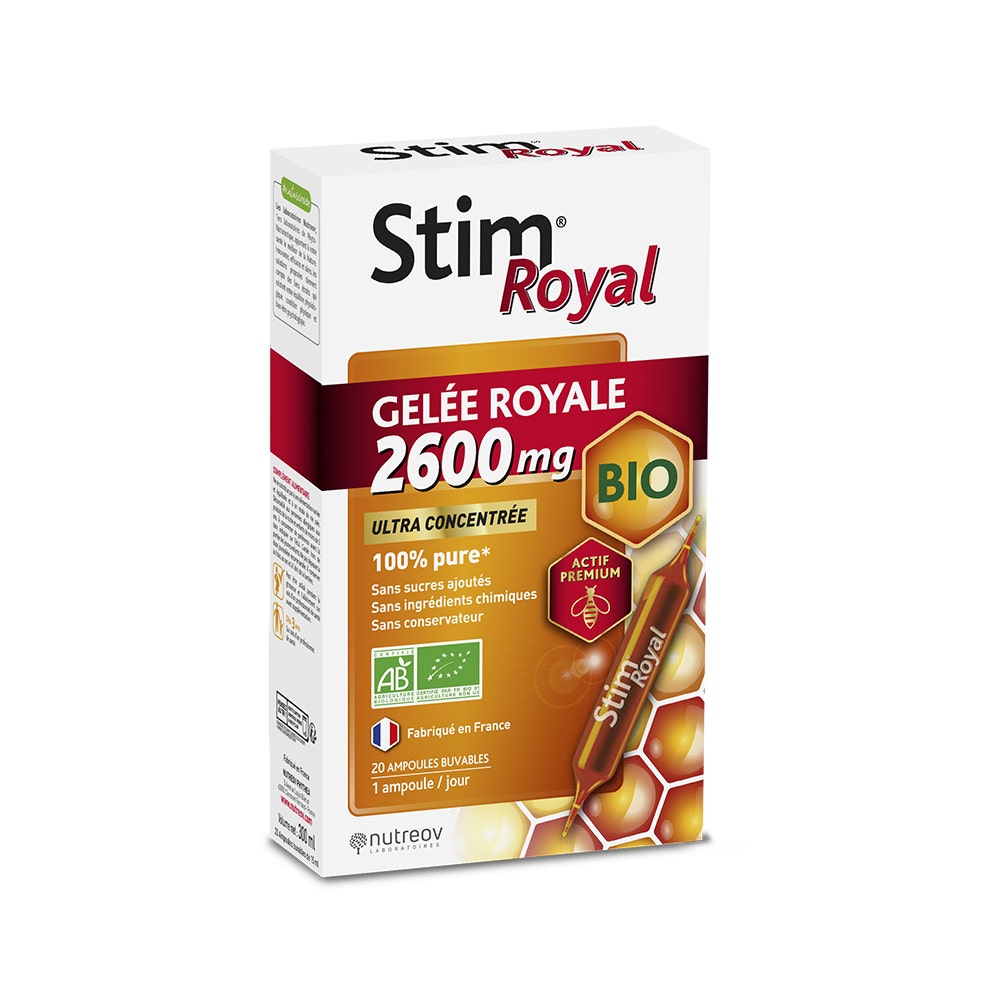 Nutreov Stim Royal Gelée Royale Bio 2600mg 20 ampoules