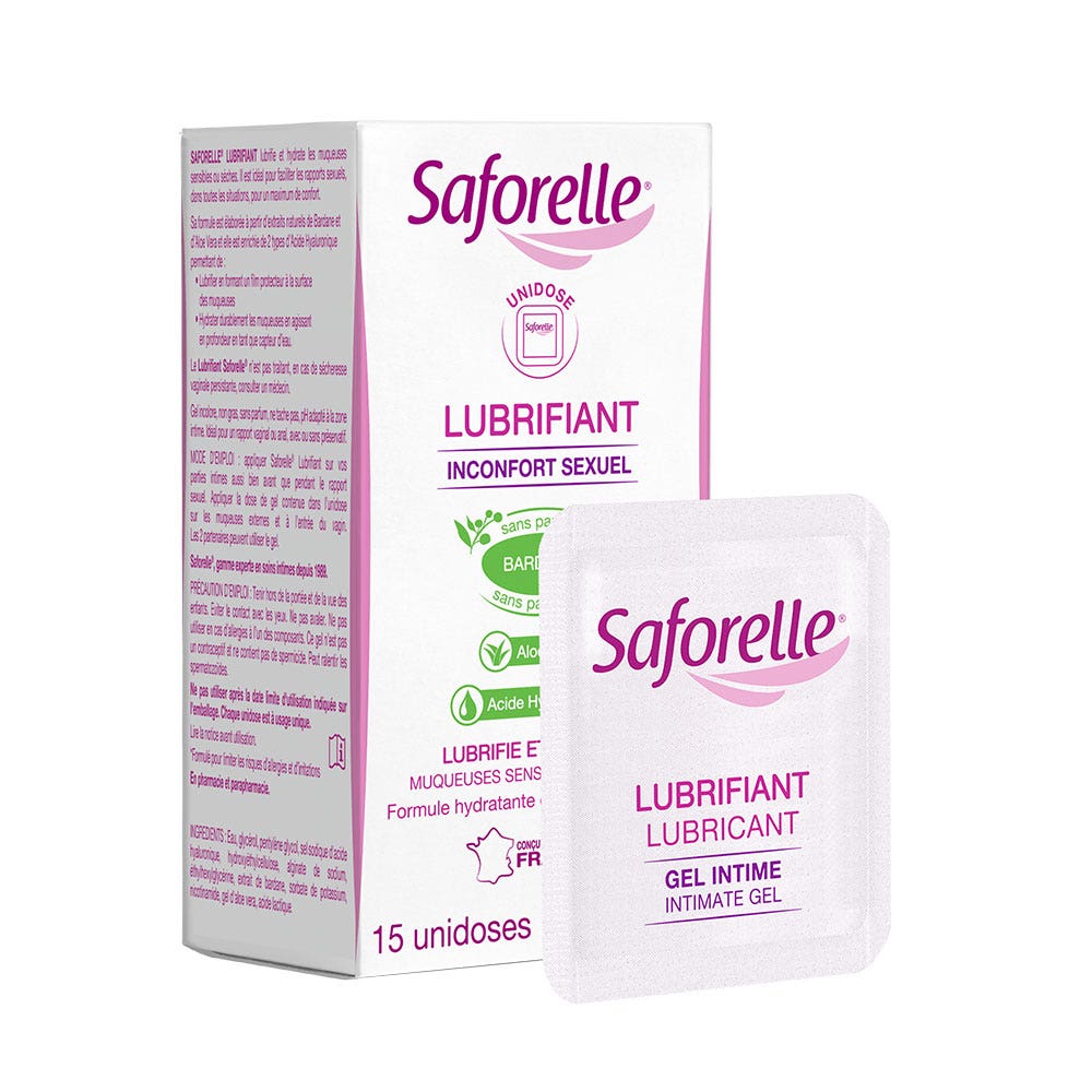 Saforelle Lubrifiant 15 Unidoses