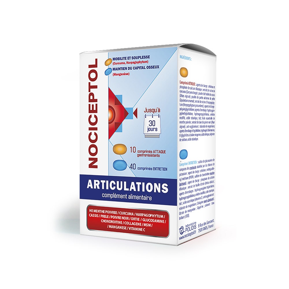 Polidis Nociceptol Articulations 50 comprimés