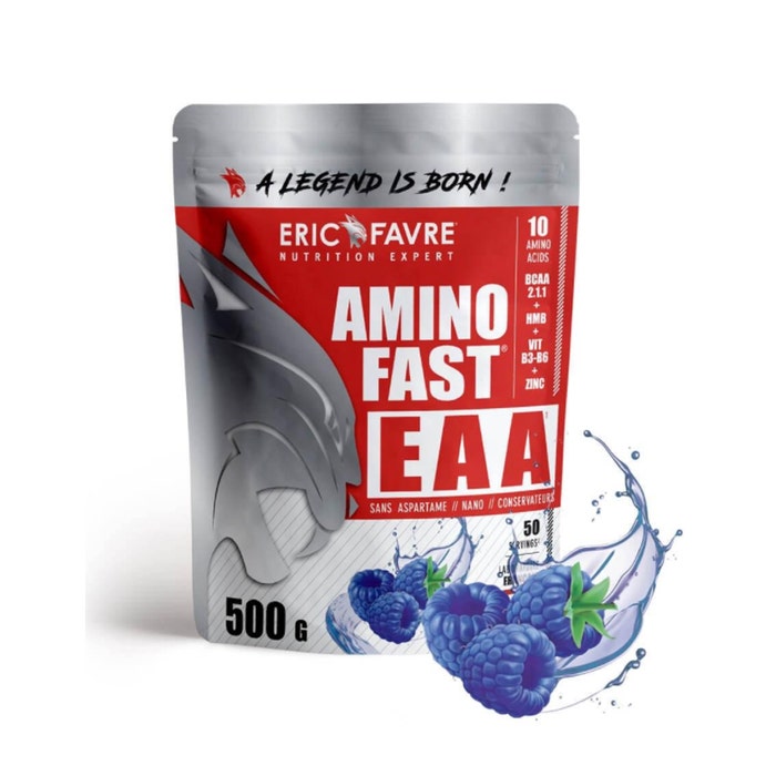 Amino Fast EAA Framboise 500g Récupération Eric Favre