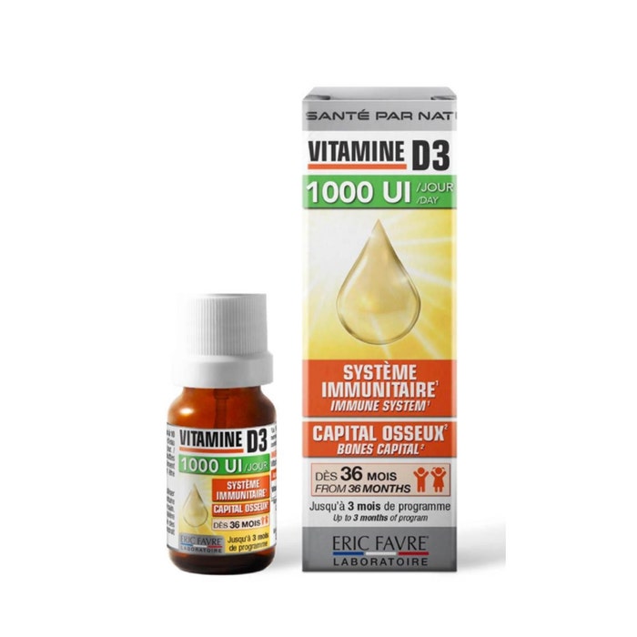 Eric Favre Vitamine D3 Compte Goutte 20ml