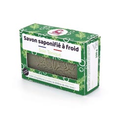 Lamazuna Savon solide artisanal saponifié à froid Soin Tonique A l'huile essentielle de Cyprès Bio de Provence 100g