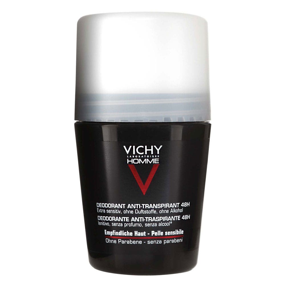 Vichy Homme Déodorant Bille Anti-transpirant 48h Peaux Sensibles 50 ml