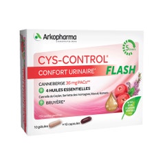 Arkopharma Cys-Control Flash Confort Urinaire 20 Gelules 20 gélules