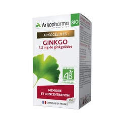Arkopharma Arkogélules Mémoire & Concentration Ginkgo Bio 150 Gelules