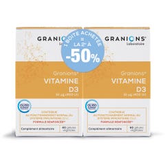Granions Lot Granions Vitamine D3 - 2ème à -50% 2x60 gélules