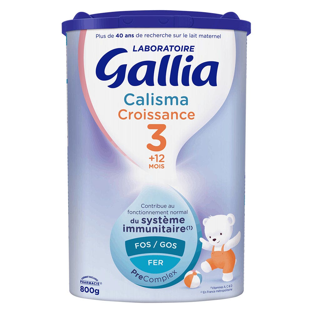 Gallia Calisma Croissance 3 Lait En Poudre 12 mois à 3 Ans 800g