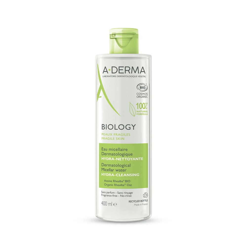 A-Derma Biology Eau Micellaire Dermatologique Hydra Nettoyante BIO 400ml