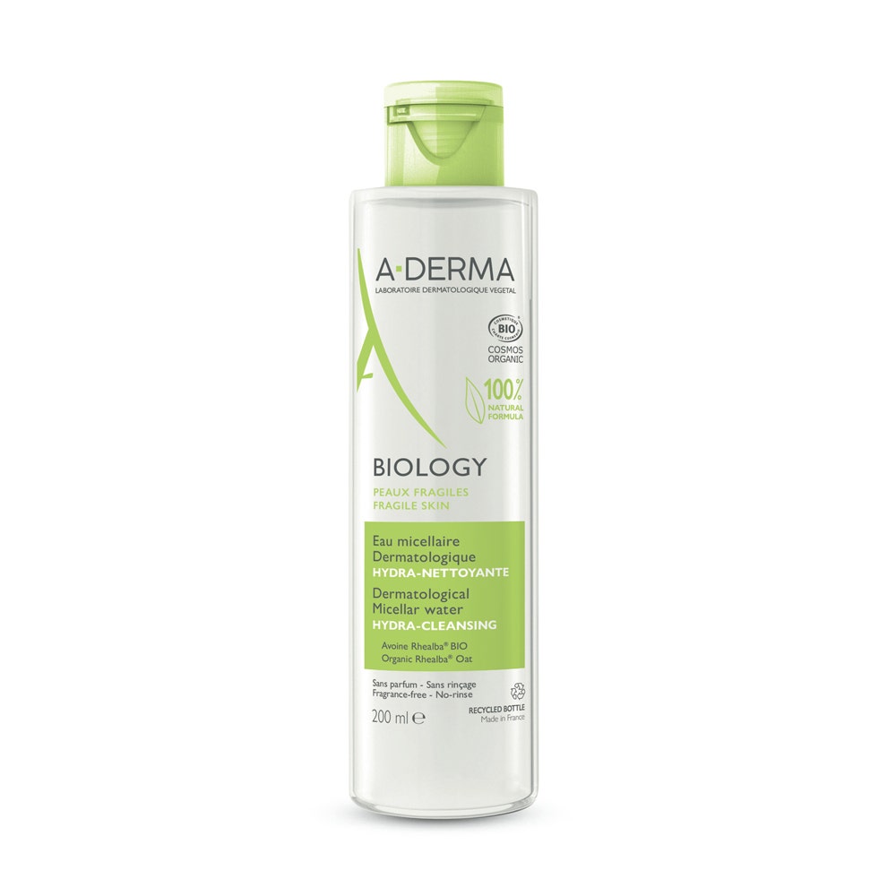 A-Derma Biology Eau Micellaire Dermatologique Hydra Nettoyante BIO 200ml