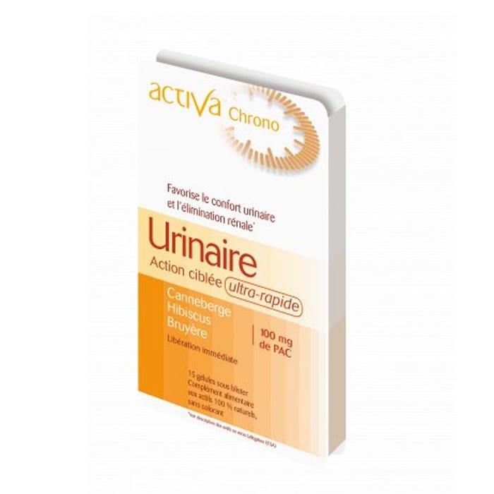 Urinaire Ultra-rapide 15 gélules Chrono Action Ciblee Activa