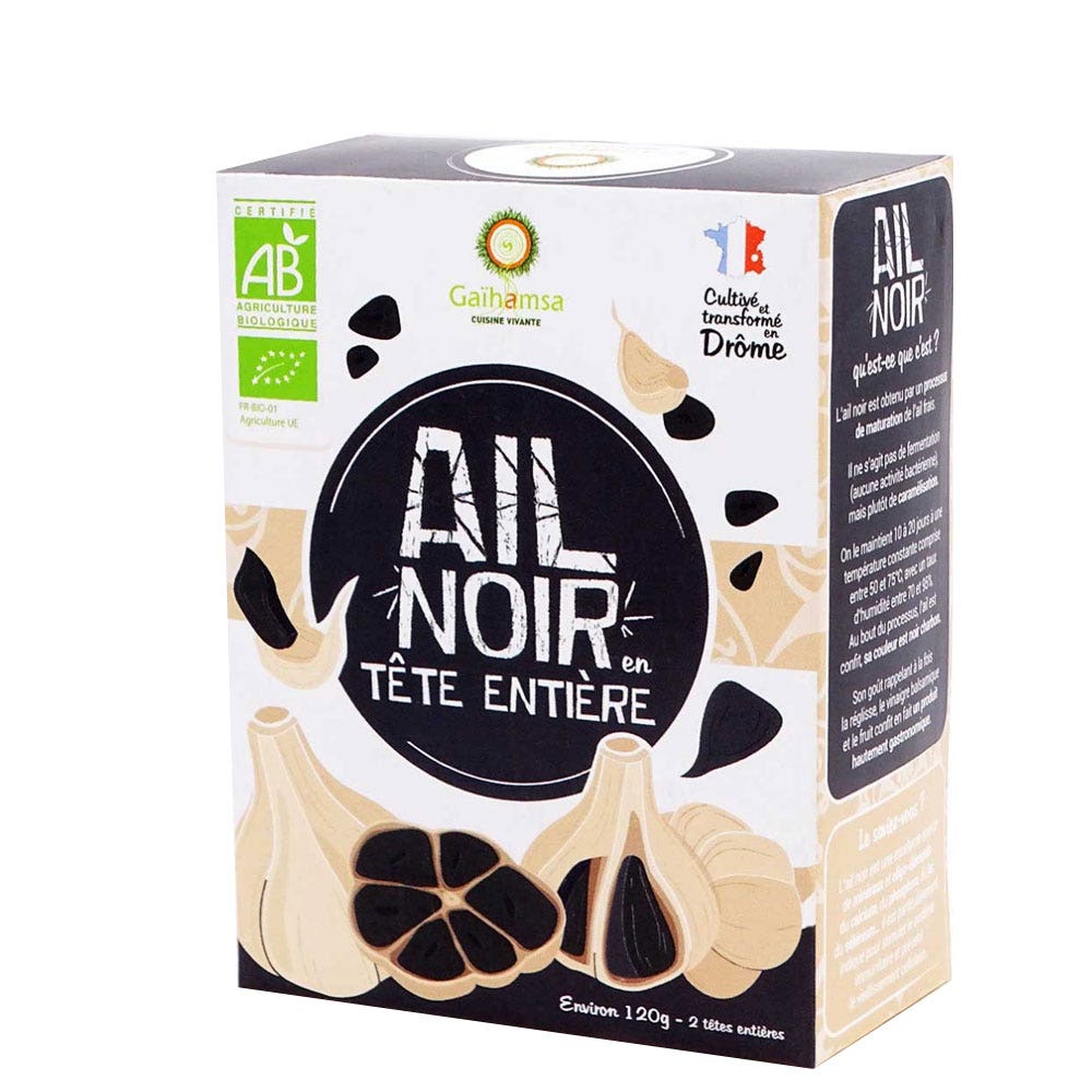 Gaihamsa Ail noir en tête entière Bio 120g